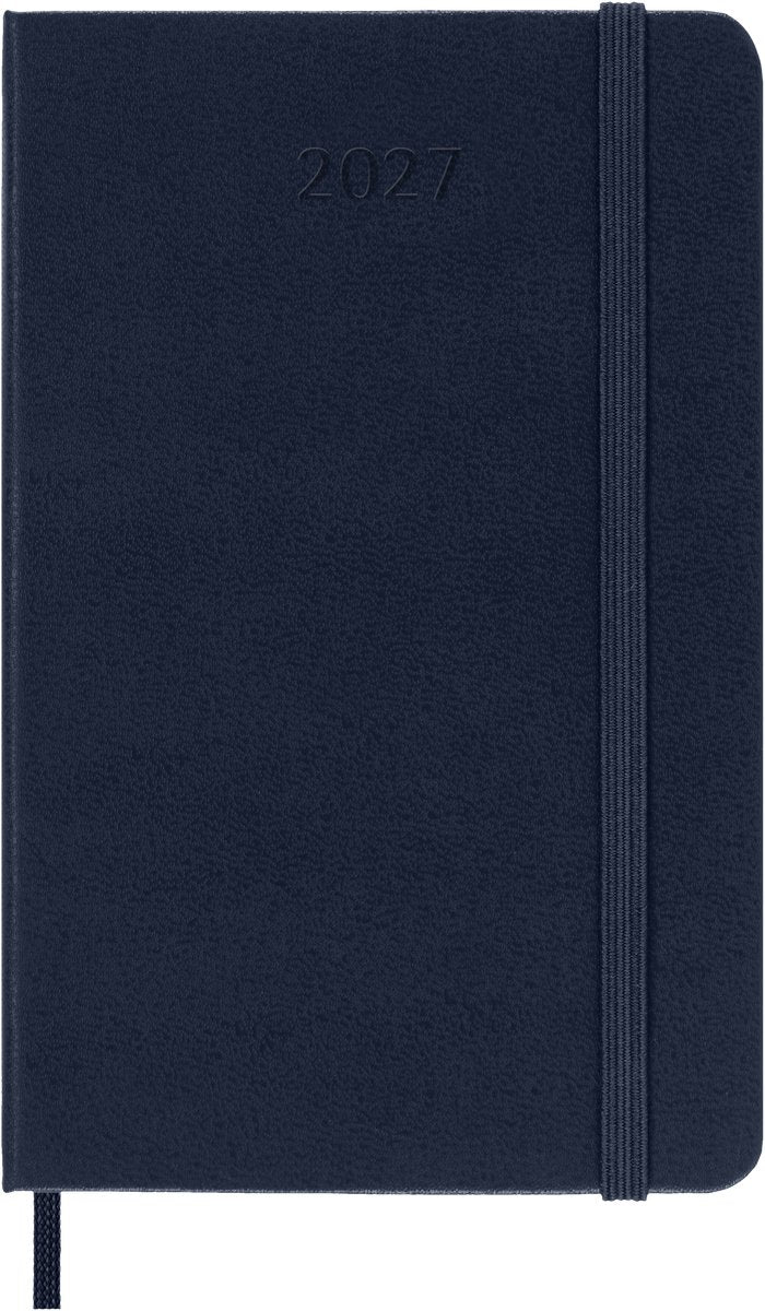 Moleskine 12-Monats-Tagebuch – 2027 – wöchentlich – Tasche – Hardcover – Saphirblau