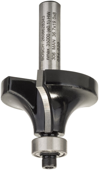 Bosch - Rundprofilfräser 8 mm, r1 12 mm, l 19 mm, g 60 mm