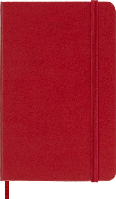 Moleskine 12-Monats-Tagebuch – 2027 – täglich – Tasche – Hardcover – rot