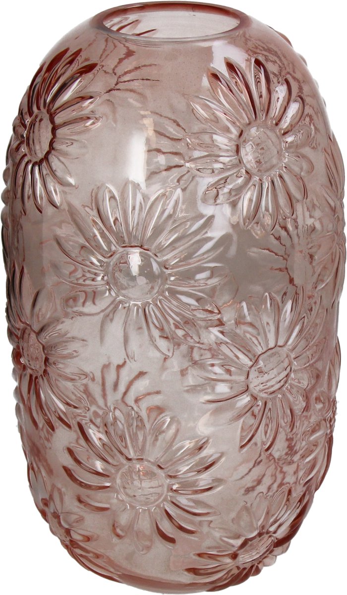 HD Collection Vase Glas Orange 19x19x33,5cm