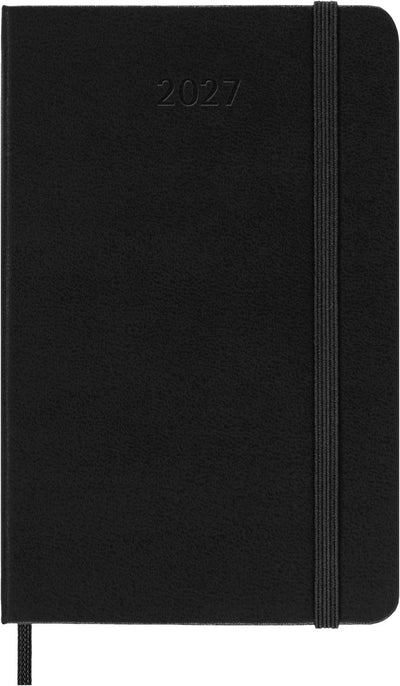 Moleskine 12-Monats-Tagebuch – 2027 – wöchentlich – vertikale Tasche – Hardcover – schwarz