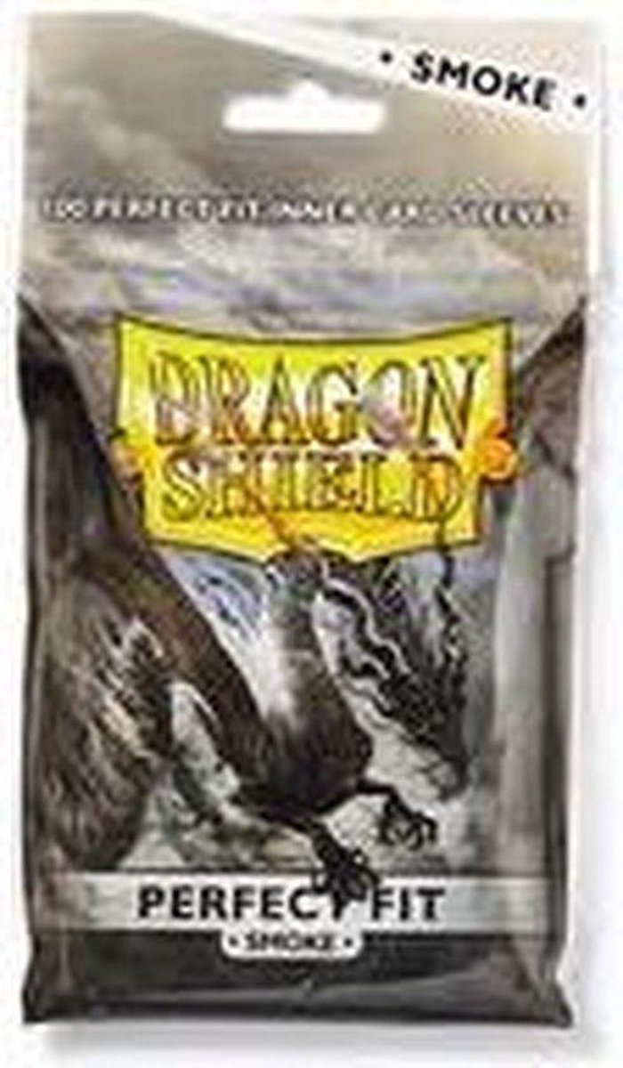 Dragonshield 100 Hüllen Dragon Shield Perfect Fit Smoke Standardgröße innere Kartenhüllen