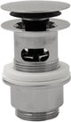 Zangen-Ablaufstopfen abschließbar, klickbar, Durchmesser 6,3 cm, Gewindegröße 5–4, Chrom