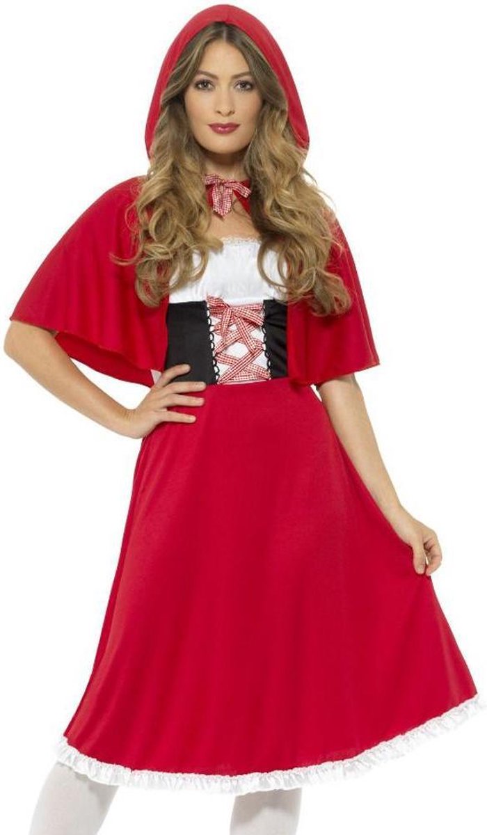 Smiffys Rotkäppchenkleid mit Umhang Damen – Größe xs