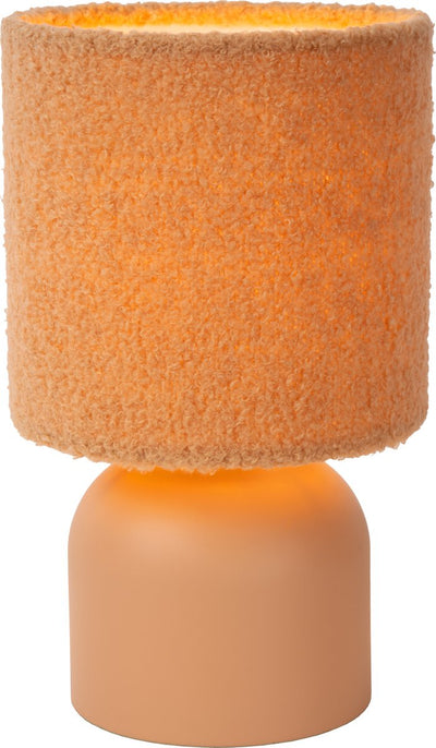 Lucide Woolly - Tischlampe - ø 16 cm - 1xe14 - Ockergelb - Japandi