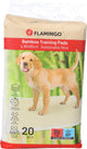 Flamingo-Welpenunterlagen – Trainingsmatte Bambus Padu Beige L – 90 x 60 cm – 20 Stück – Bambus-Toiletten-Trainingsmatte für Welpen Hunde – super saugfähig, schnell trocknend