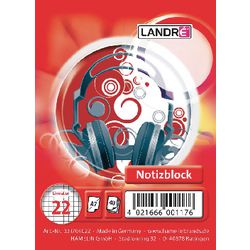 Notizblock Landré A7 40 Blatt