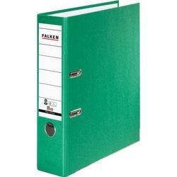 Falken-Ordner A4 80 mm grün 2 Ringe aus recyceltem Karton