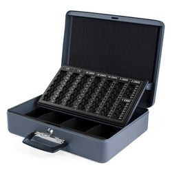 Geldkassette Pavo 8047246 dunkelgrauer Schlüssel