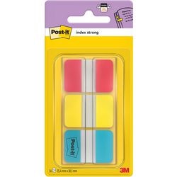 Index Strong 686-1-ryb Post-it 25 x 38 mm, verschiedene Neonfarben, repositionierbar, dick, 66 Blatt