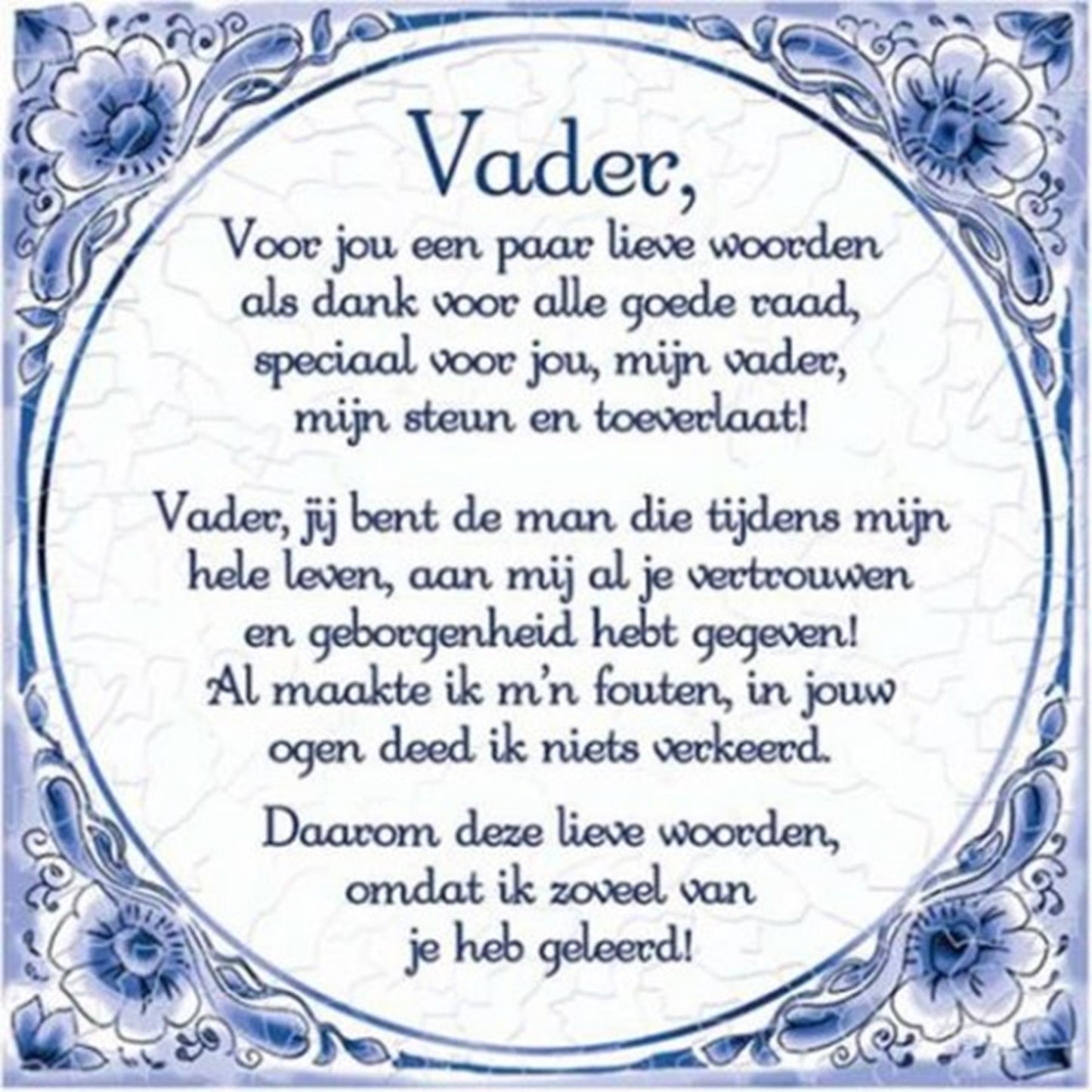Paperdreams-Fliese – Vater