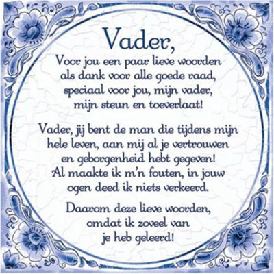 Paperdreams-Fliese – Vater