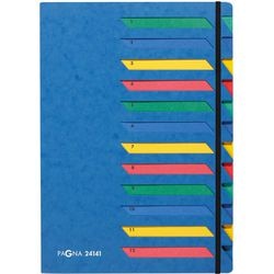 Sortiermappe Seite blau A4