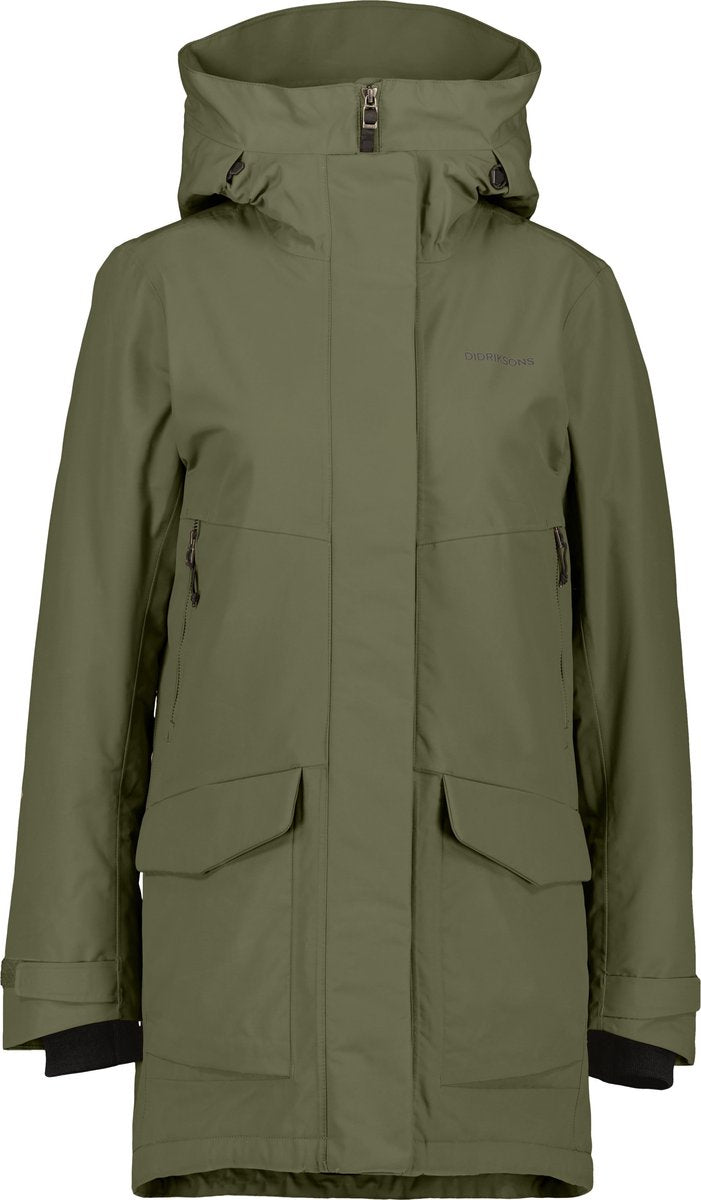 Didriksons Frida Wns Parka 7 Damen Outdoorjacke – Dunkelgrün
