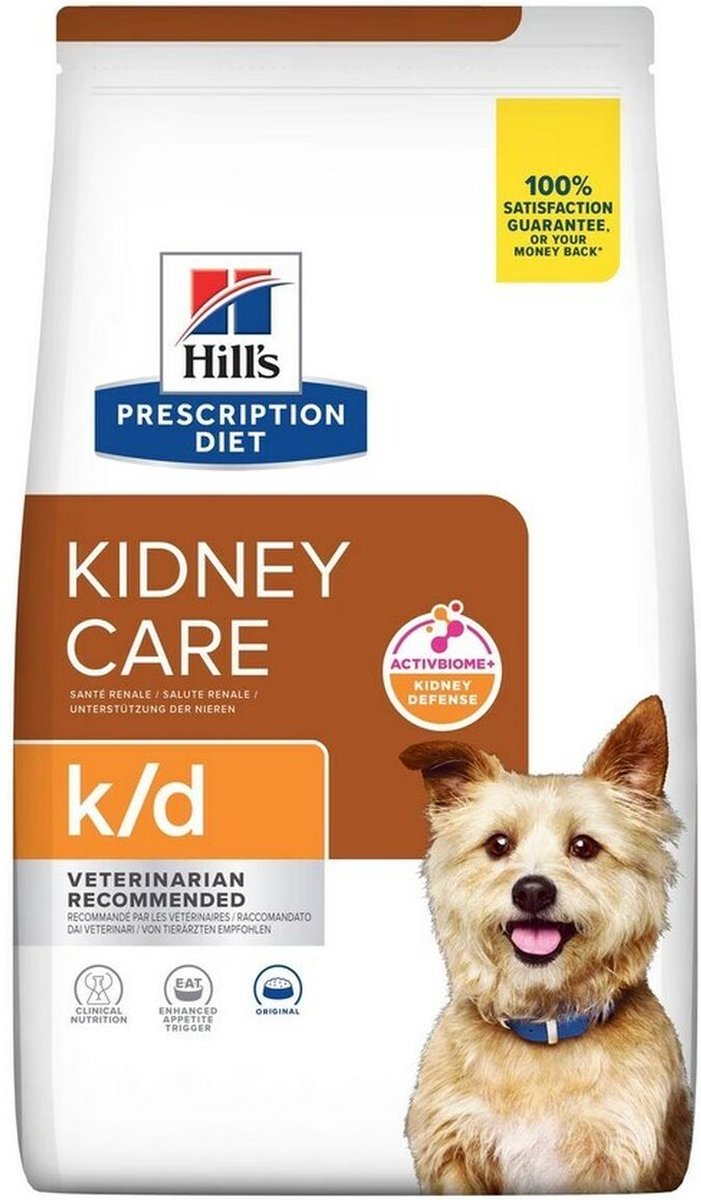 Hill's Prescription Diet K D – Hundefutter – unterstützt die Nierengesundheit – hochwertiges Protein – geeignet für erwachsene Hunde