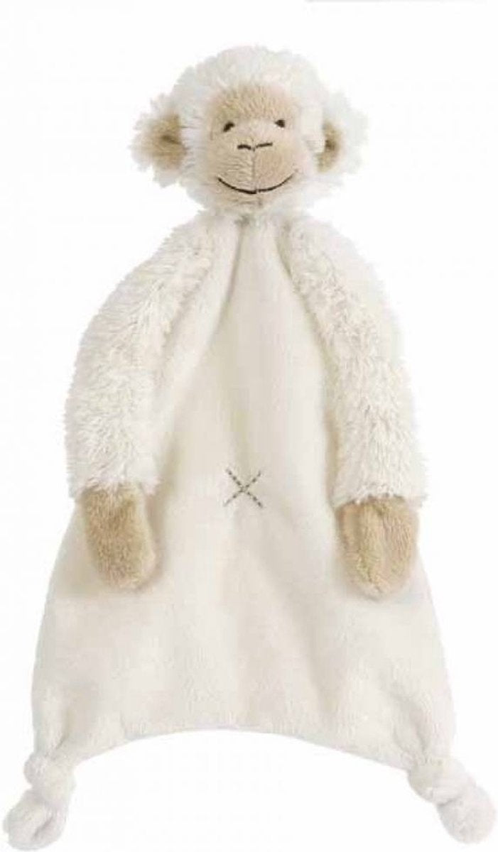 Kuscheltuch Happy Horse Monkey Mickey – weiß – Babygeschenk