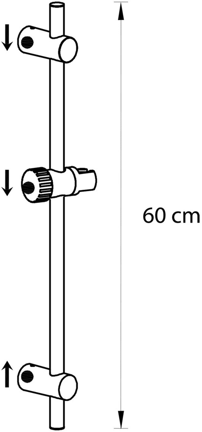 Differnz Duschset 5 Positionen - Metall - Chrom