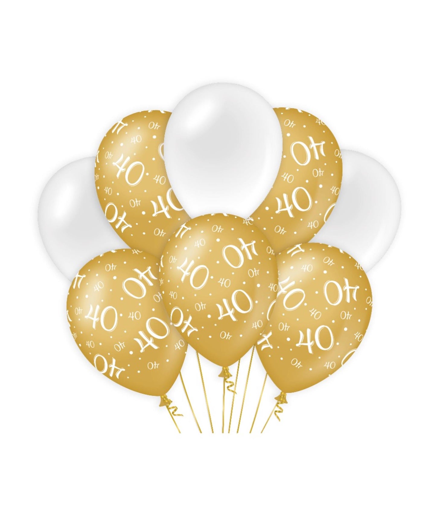 Paperdreams Deko-Luftballons Goldweiß – 40