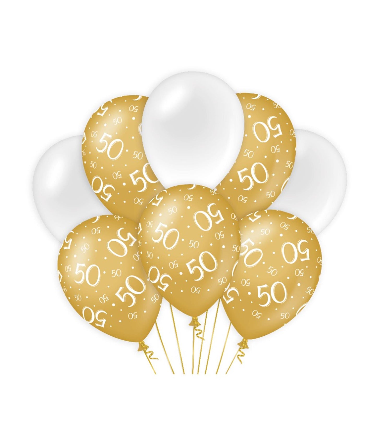 Paperdreams Deko-Luftballons Goldweiß – 50