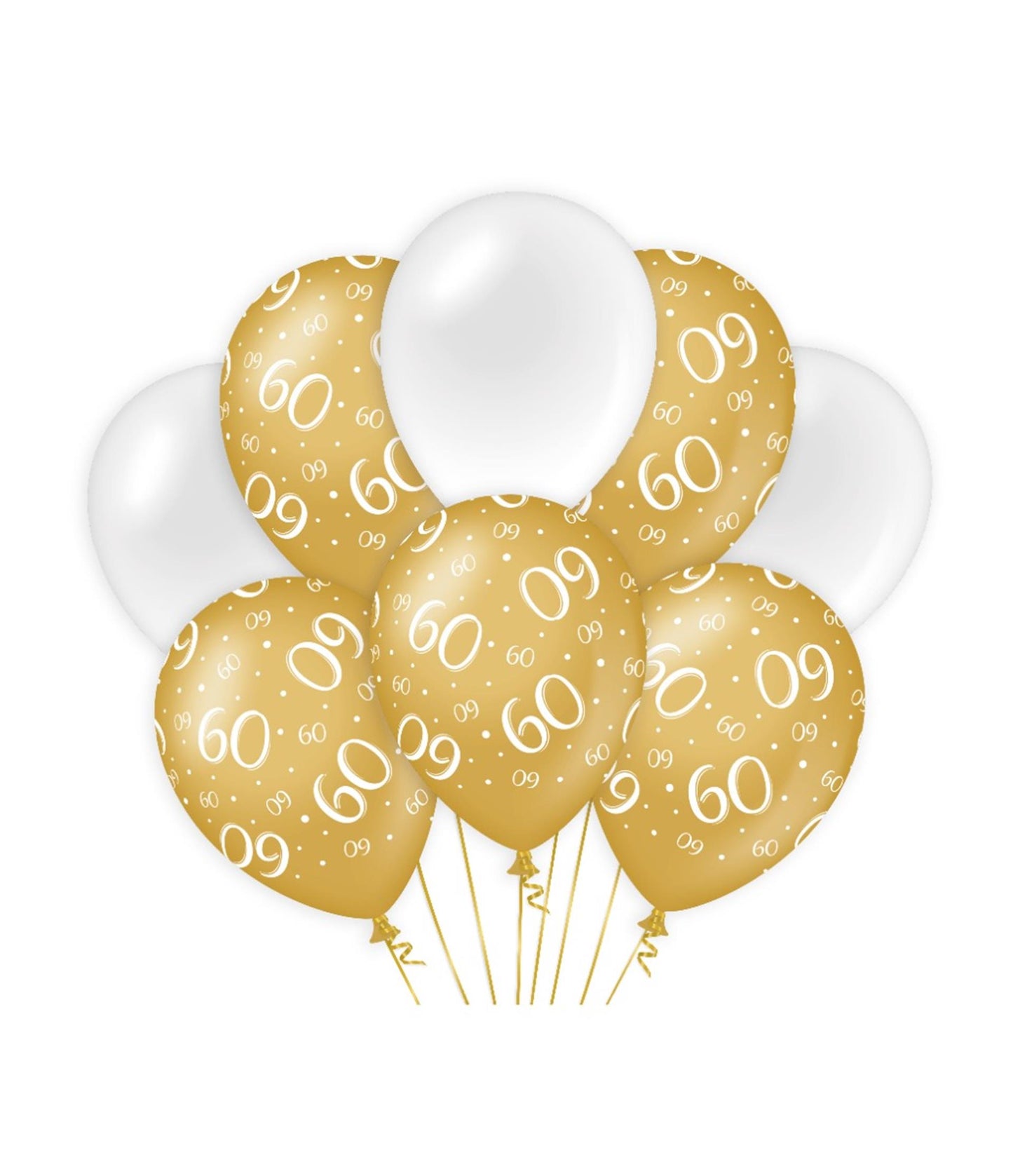 Paperdreams Deko-Luftballons Goldweiß – 60