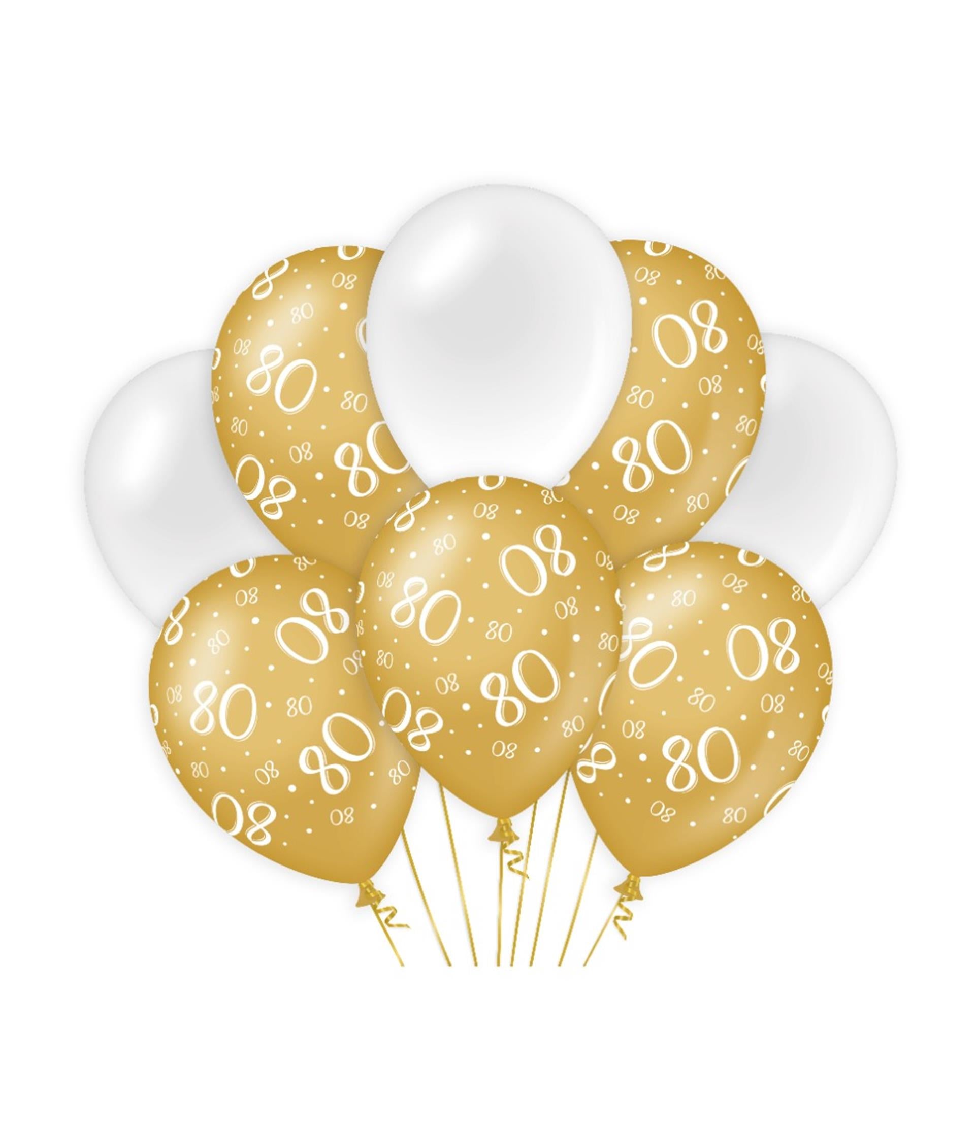 Paperdreams Deko-Luftballons Goldweiß – 80