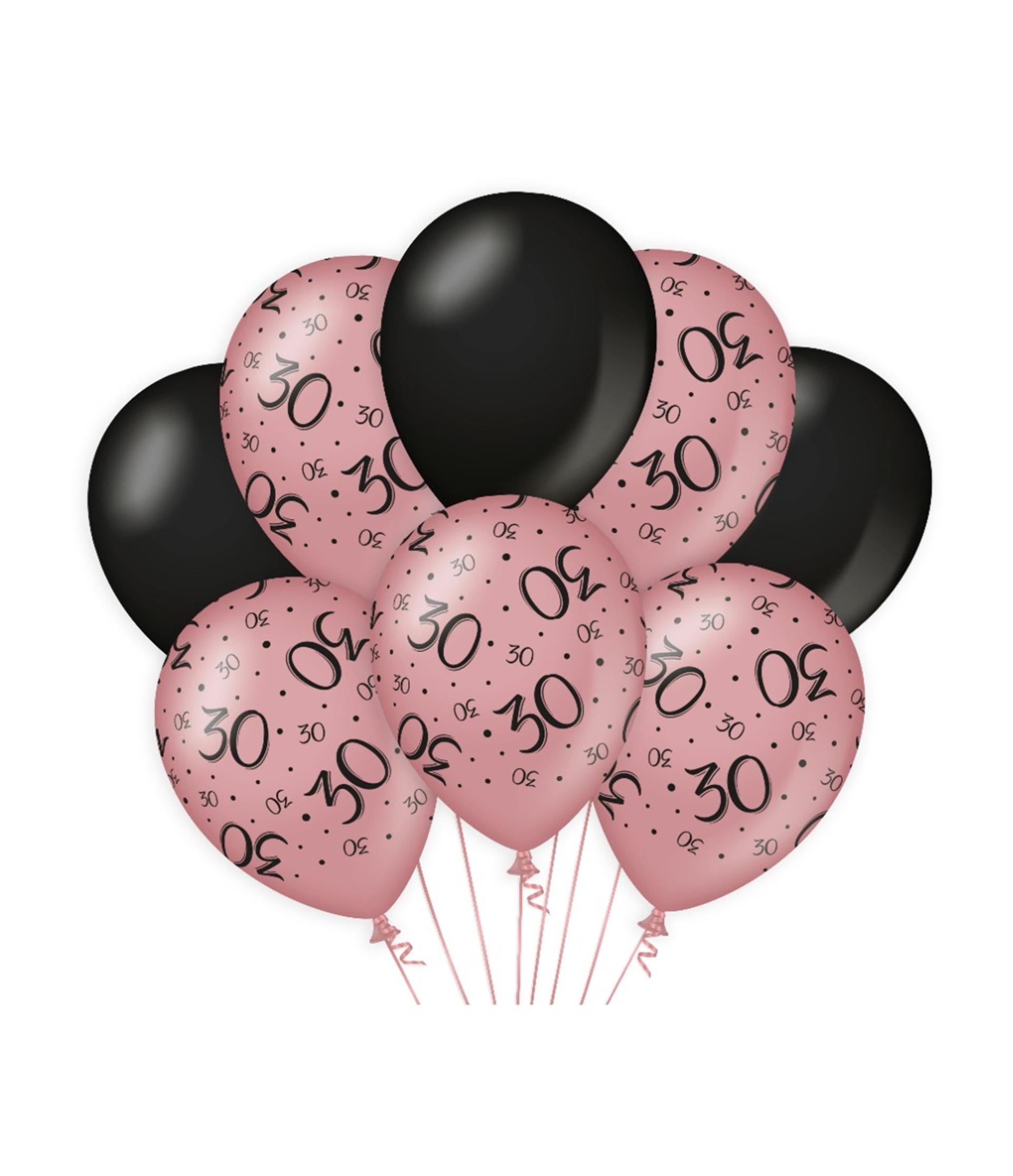 Paperdreams Deko-Luftballons rosa schwarz – 30