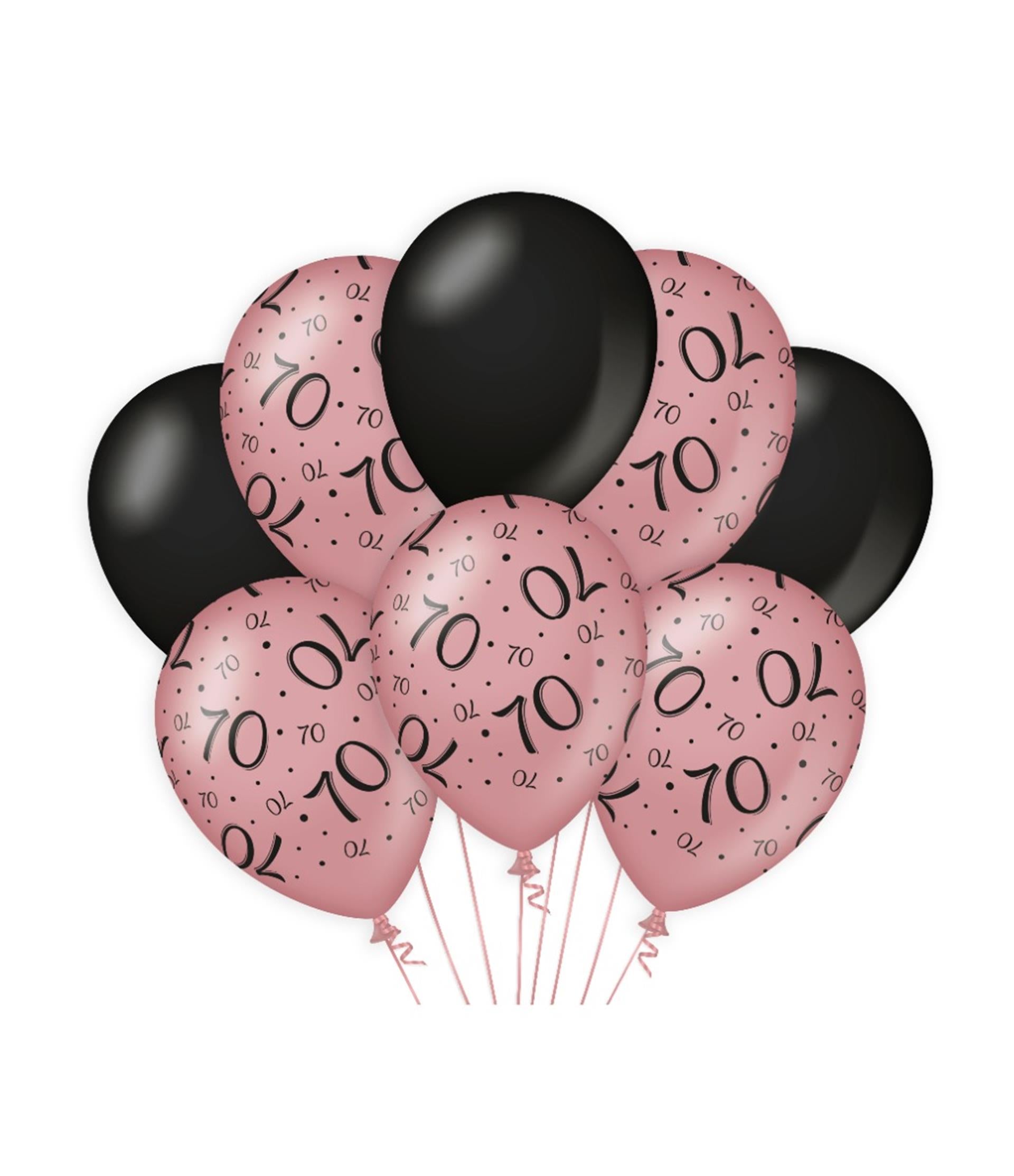 Paperdreams Deko-Luftballons rosa schwarz – 70