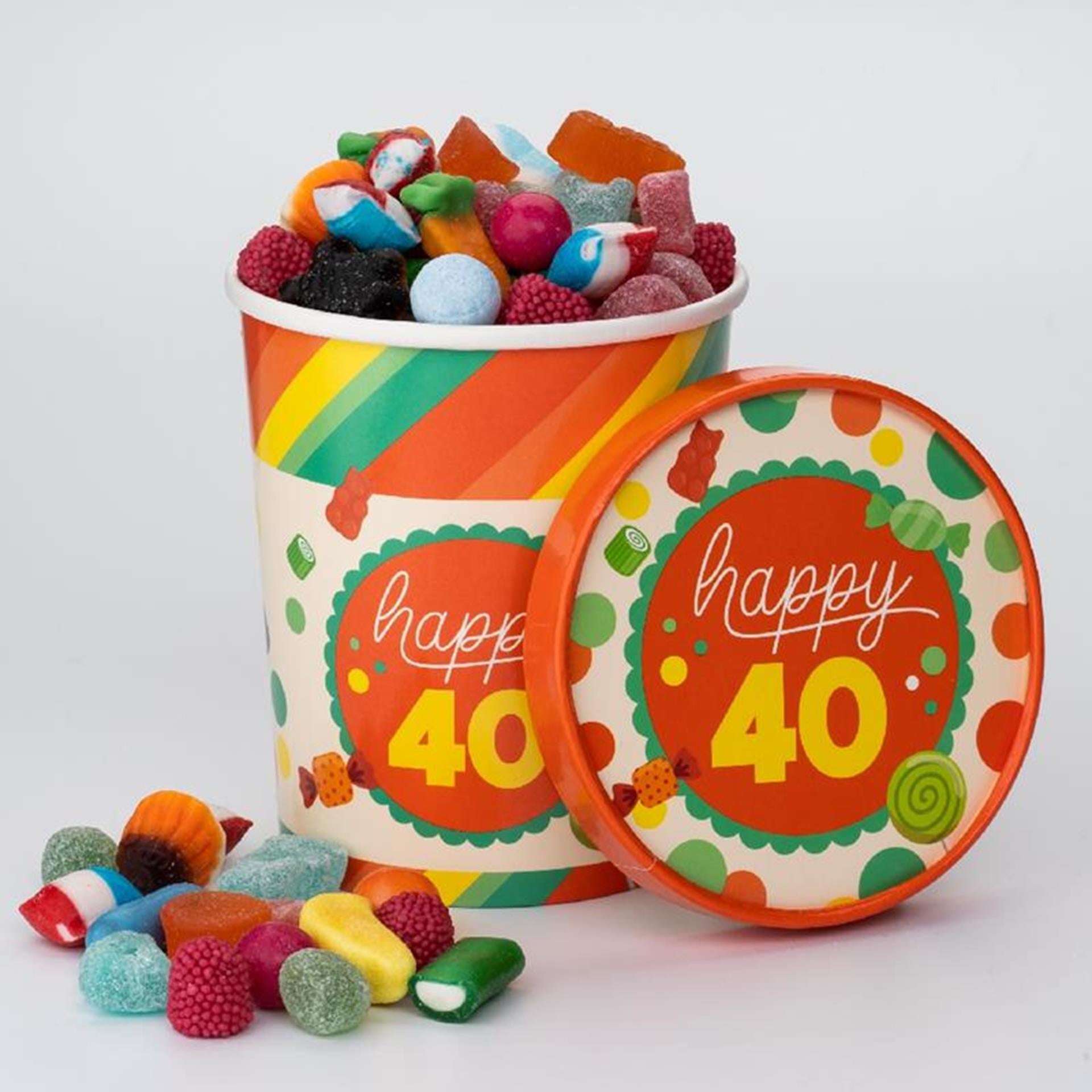 Paperdreams Bonbonbecher ø12x14cm – 40 Jahre