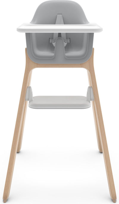 Uppababy Ciro Chloe – Hochstuhl – Grau – Holz – verstellbare Fußstütze – abnehmbares Esstablett