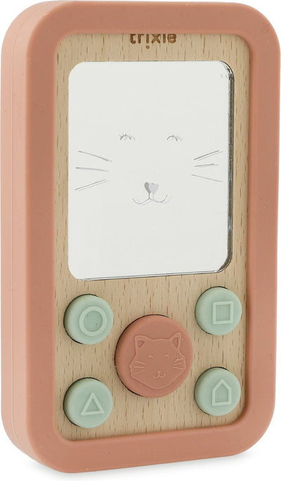 Trixie Holz Silikon Baby Telefon Frau. Katze