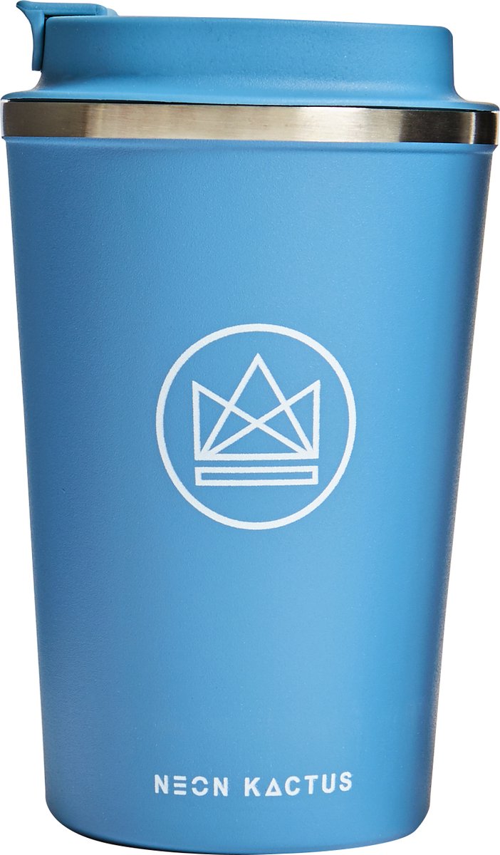 Neonkaktus von boxxxie Thermos-Kaffeetasse 355 ml – Blau
