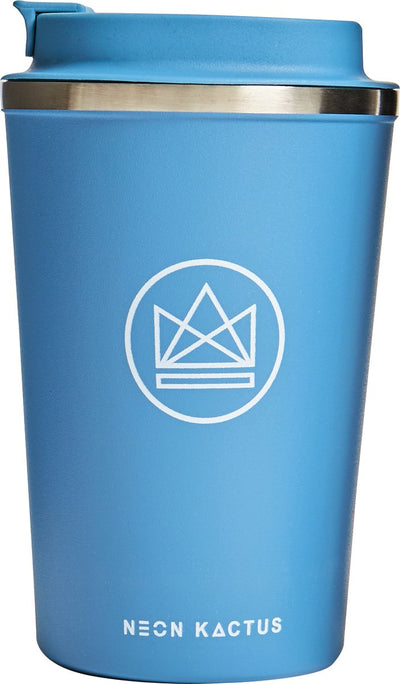 Neonkaktus von boxxxie Thermos-Kaffeetasse 355 ml – Blau