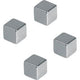 Neodym-Magnete Franken 10x10mm Chrom 4 Stück