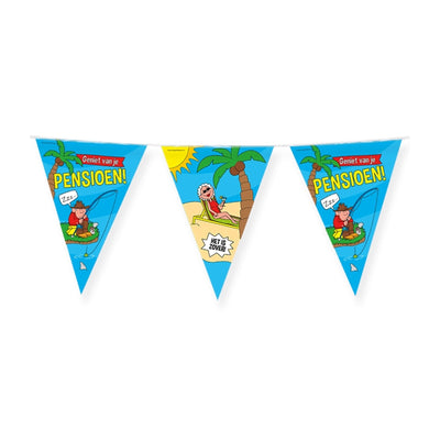 Paperdreams Party-Flagge-Ruhestand-Cartoon