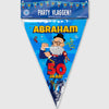 Paperdreams Partyfahne – Abraham-Cartoon