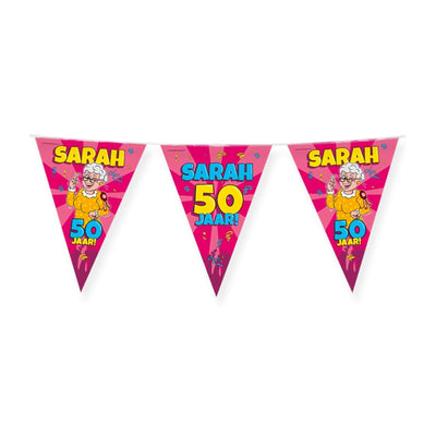 Paperdreams Partyfahne – Sarah-Cartoon