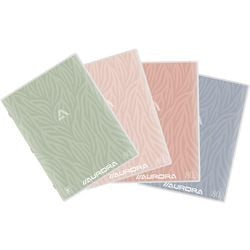 Schulheft Aurora PT18L A4 80g m2 liniert roter Rand sortiert