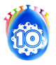 Zahlenballons von Paperdreams – 10 Jahre