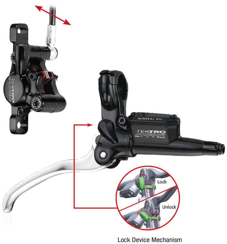 Tektro hd-t530 hydraulische Scheibenbremse lh 1800mm schwarz