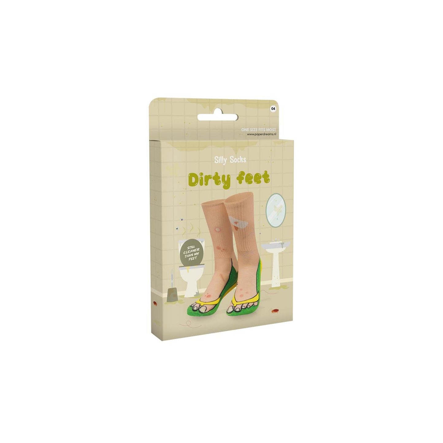 Paperdreams lustige Socken – schmutzige Füße