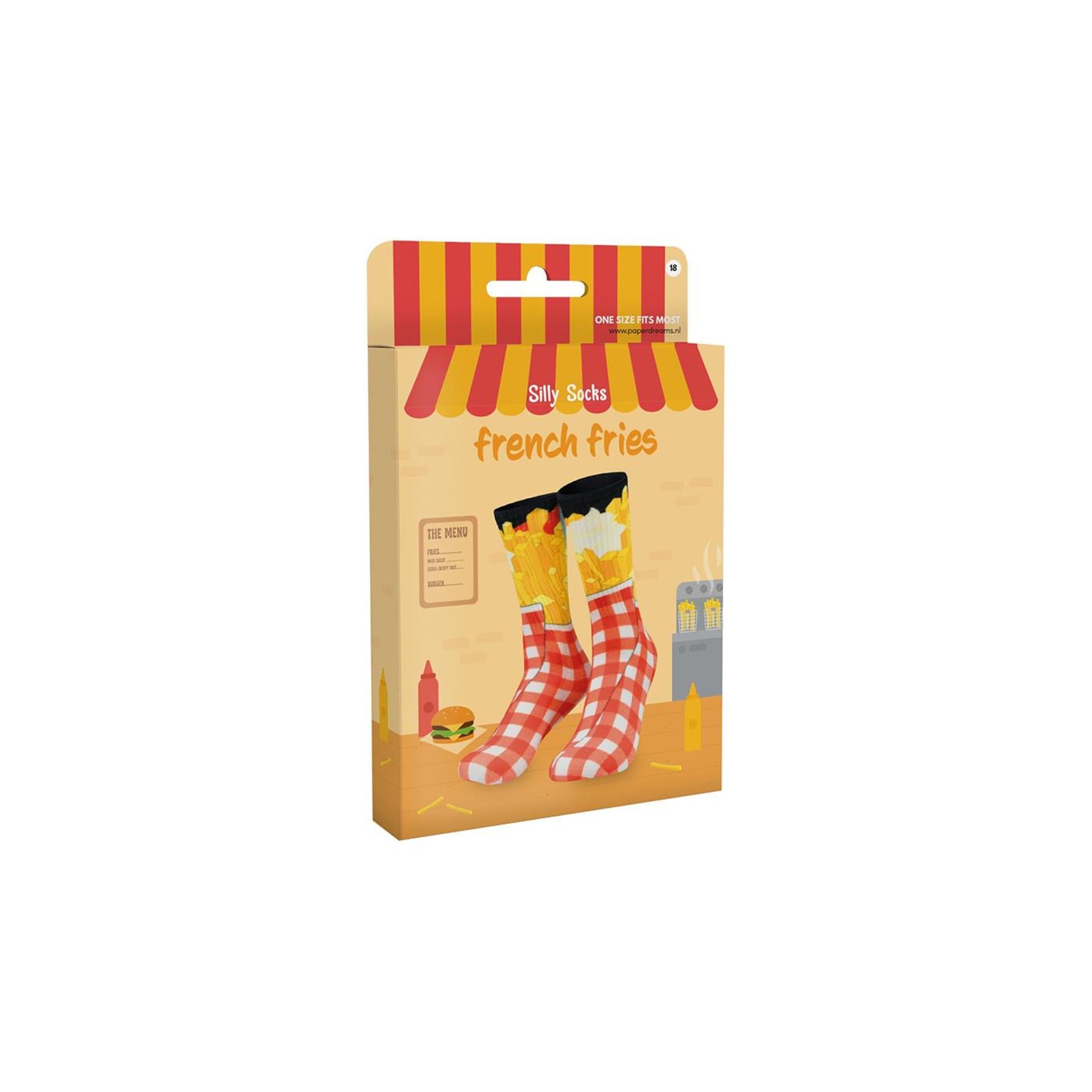 Paperdreams lustige Socken – Pommes Frites