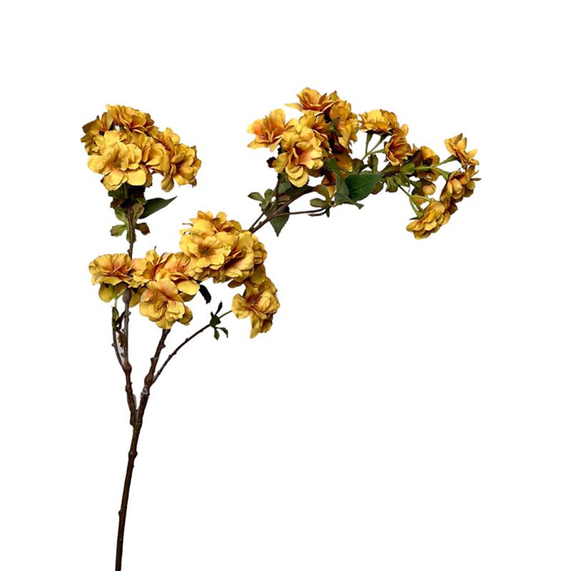 Künstlicher Blütenzweig aus der Roberts-Kollektion, 80 cm, ockergelb