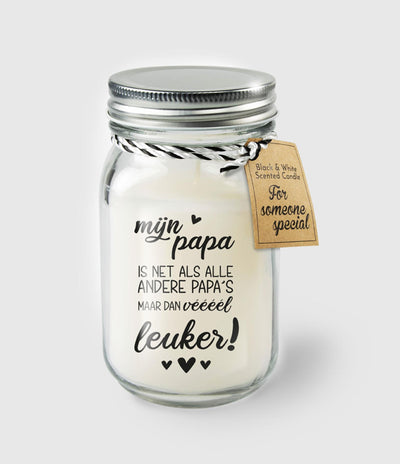 Paperdreams Duftkerze im Glas – Papa