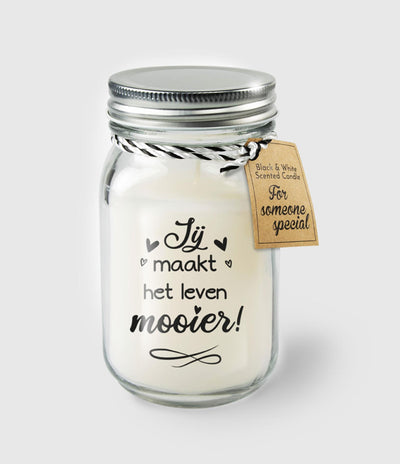 Paperdreams-Duftkerze im Glas – Sie machen Leben