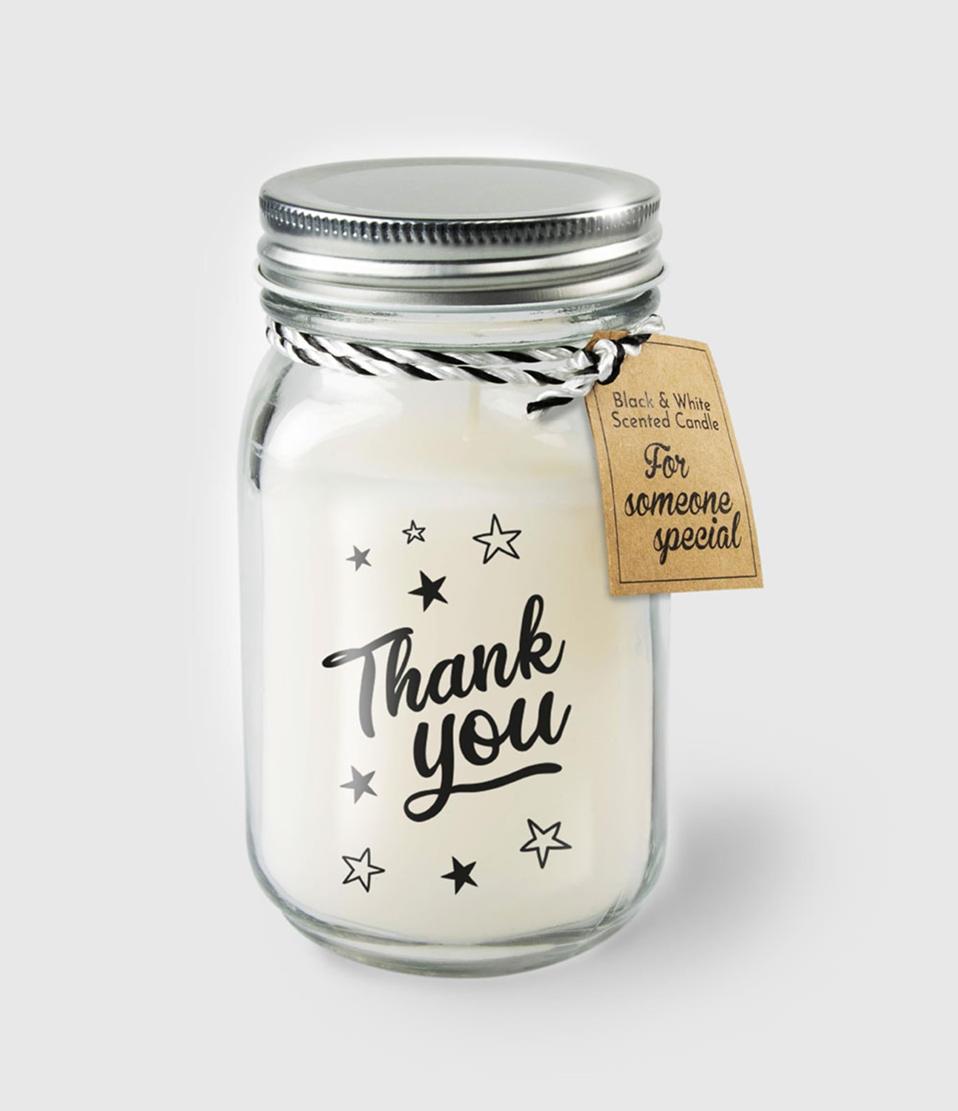 Duftkerze von Paperdreams im Glas – vielen Dank