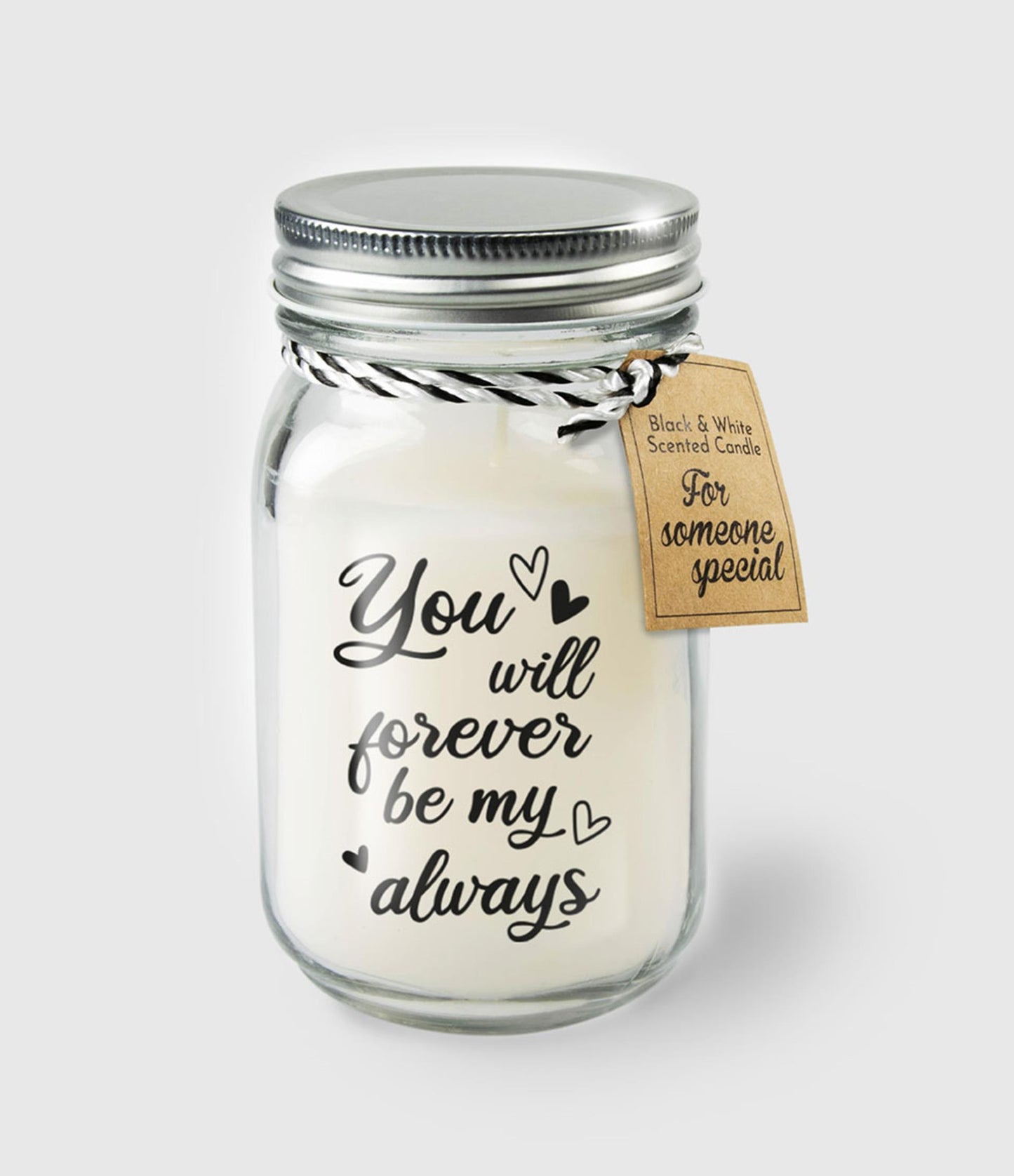 Paperdreams Duftkerze im Glas – Forever Be My Always