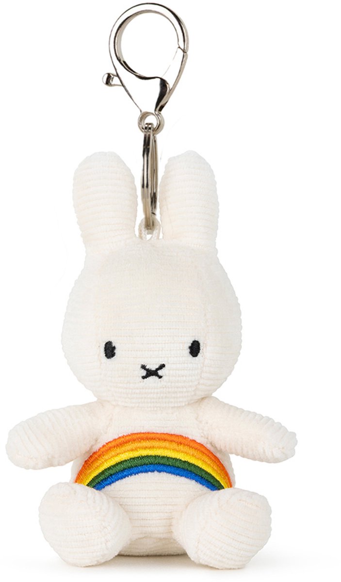 Bon Ton Toys Miffy - Regenbogen-Schlüsselanhänger gebrochenes Weiß - 10 cm - 4''