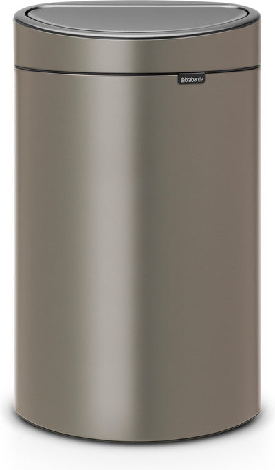 Brabantia Touch Bin Abfallbehälter – 10+23 Liter – Mülltrennung – Platin