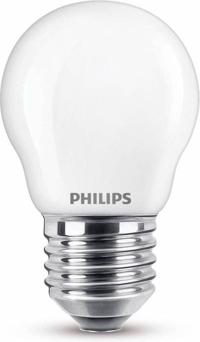 Philips LED-Kugellampe matt – 40 W – E27 – kaltweißes Licht
