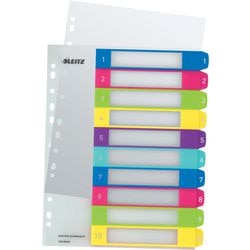 Numerische Registerkarten 1-10 Leitz Polypropylen